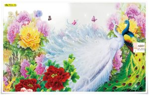 วอลเปเปอร์แต่งห้องลายนกยูง