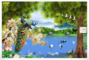 วอลเปเปอร์ฮวงจุ้ยลายนก