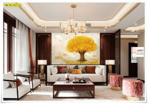 ภาพติดผนังฮวงจุ้ยลายต้นไม้