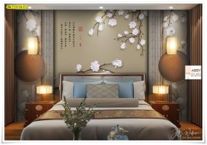 ภาพพิมพ์ติดผนังลายดอกไม้จีน