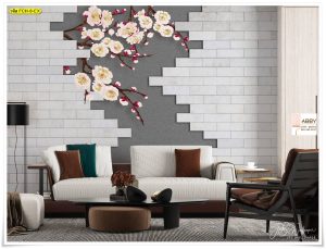 วอลเปเปอร์แต่งห้องลายดอกไม้จีน