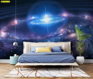 ภาพศิลปะกาแล็กซี่สำหรับตกแต่งบ้าน สร้างมิติและลึกซึ้งในห้องนอน ผ่อนคลายในพื้นที่ส่วนตัวได้อย่างมีสไตล์