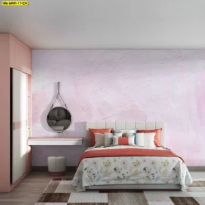 วอลเปเปอร์ศิลปะลายหินอ่อนสีชมพูอ่อน ออกแบบเน้นความนุ่มนวลหวานละมุน ผิวสัมผัสของลายดูสมจริง เหมาะกับห้องนอนเด็กหรือห้องนอนผู้หญิงที่ต้องการบรรยากาศอบอุ่น มีดีไซน์เฉพาะ เพิ่มเสน่ห์ให้พื้นที่อย่างมีสไตล์
