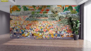 สั่งพิมพ์วอลเปเปอร์ภาพลายไทยตามขนาดพื้นที่ถ่ายทอดภาพวาดไทยย้อนยุควิถีชีวิตชาวสยามในอดีตสร้างบรรยากาศคลาสสิกให้แก่อาคารและที่พักอาศัย